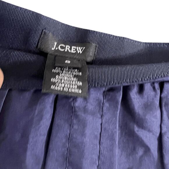 J Crew Mini Skirt Small Blue & White Stripe - Picture 2 of 3